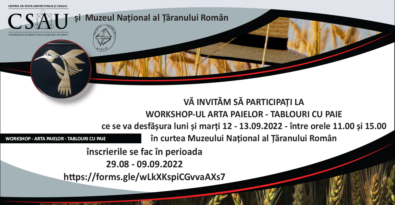 WORKSHOP // ARTA PAIELOR - TABLOURI CU PAIE