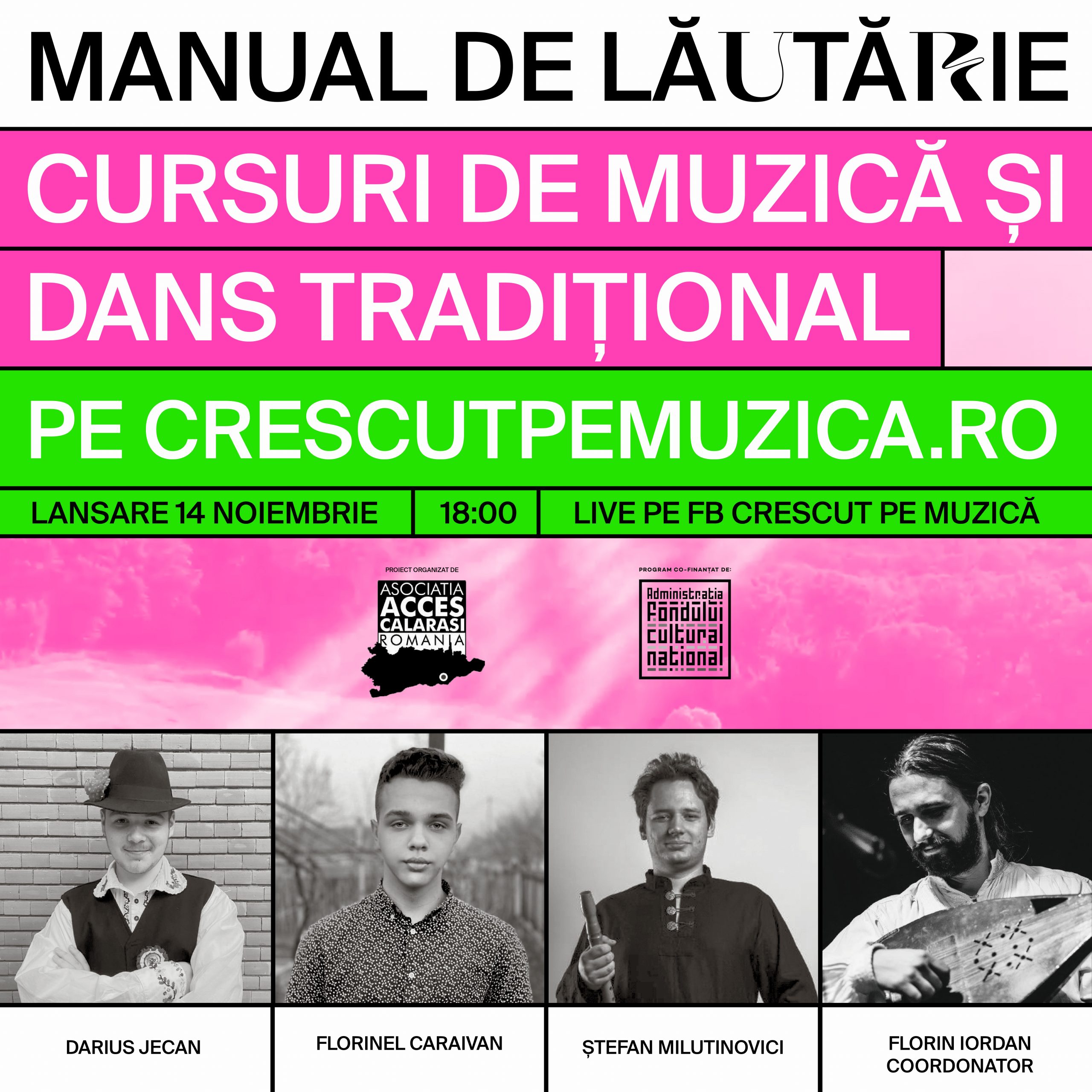 Manual de Lăutărie lansează cursuri de muzică și dans tradițional