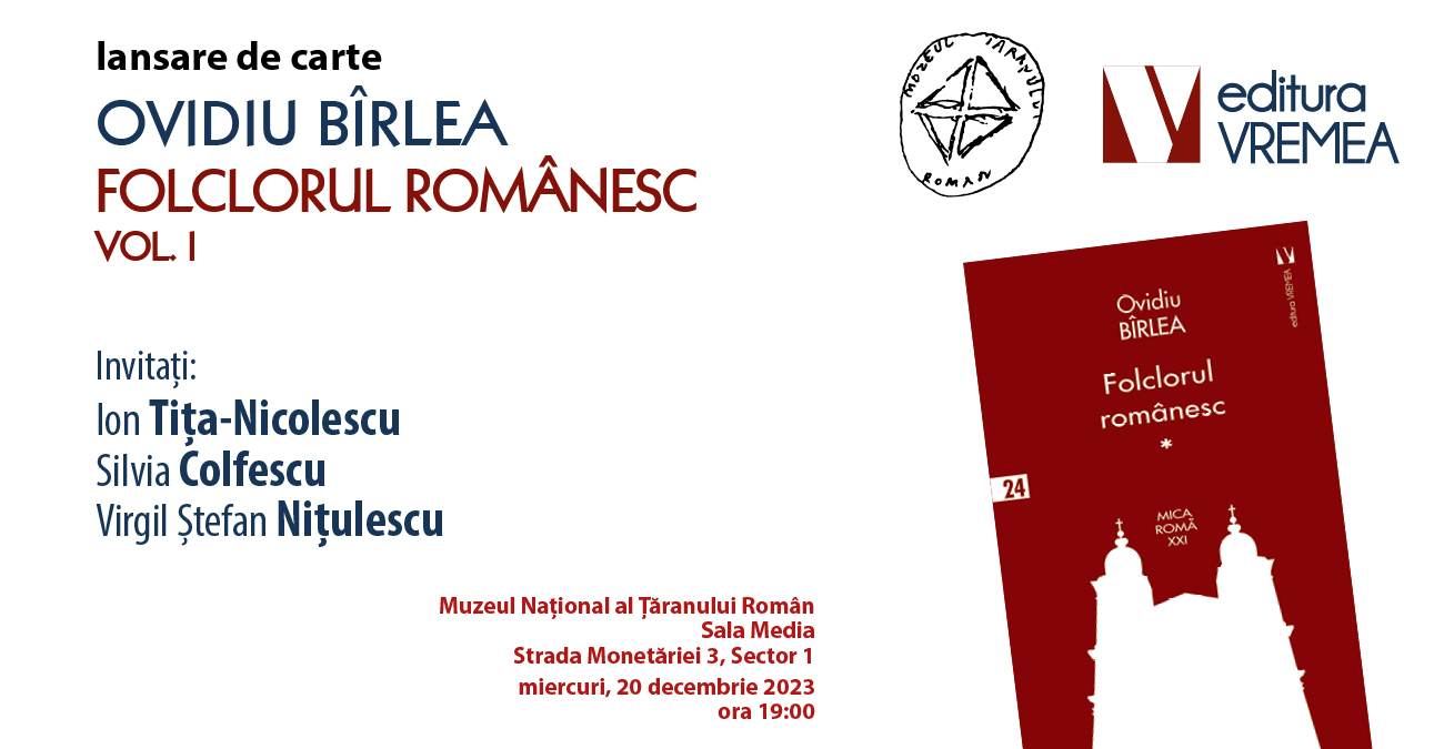 Folclorul românesc I, de Ovidiu Bîrlea