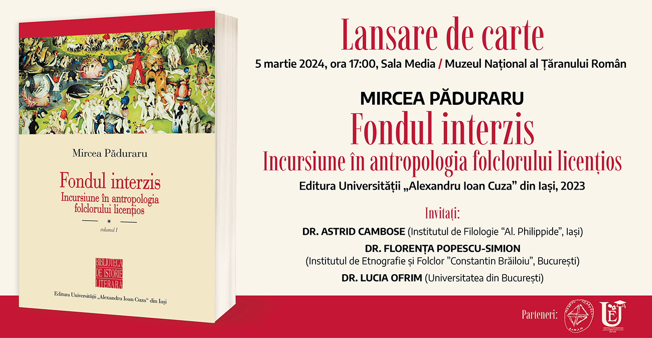 FONDUL INTERZIS. INCURSIUNE ÎN ANTROPOLOGIA  FOLCLORULUI LICENȚIOS