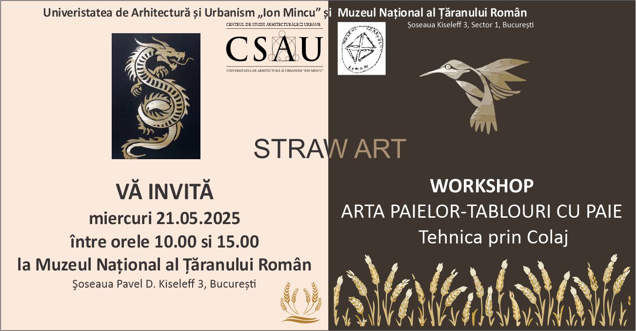 ARTA PAIELOR - TABLOURI CU PAIE - Tehnica prin Colaj