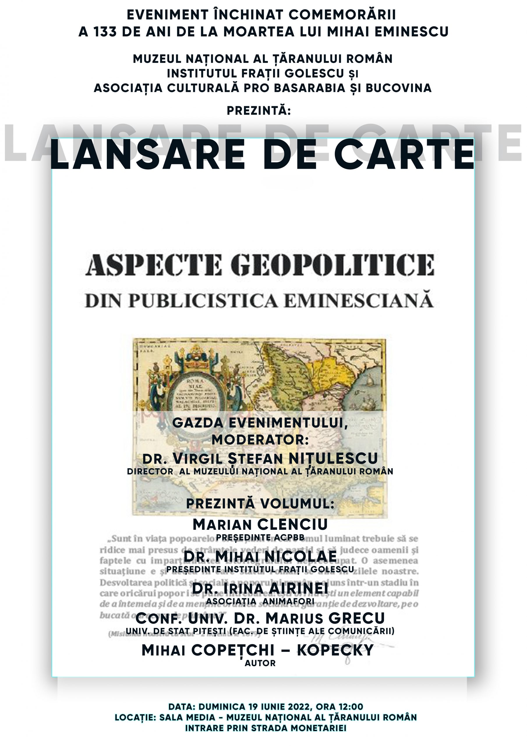 Aspecte geopolitice din publicistica eminesciană