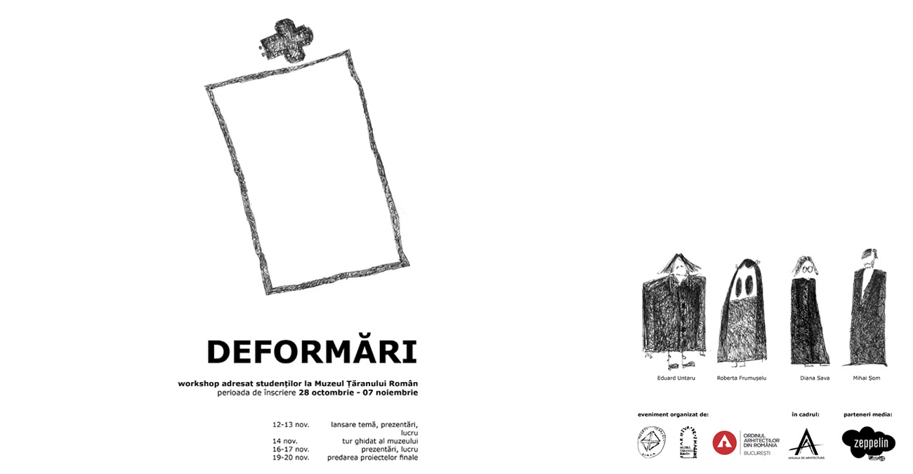 DEFORMĂRI workshop de arhitectură la Arhiva de Imagine a Muzeului Național al Țăranului Român destinat studenților la arhitectură